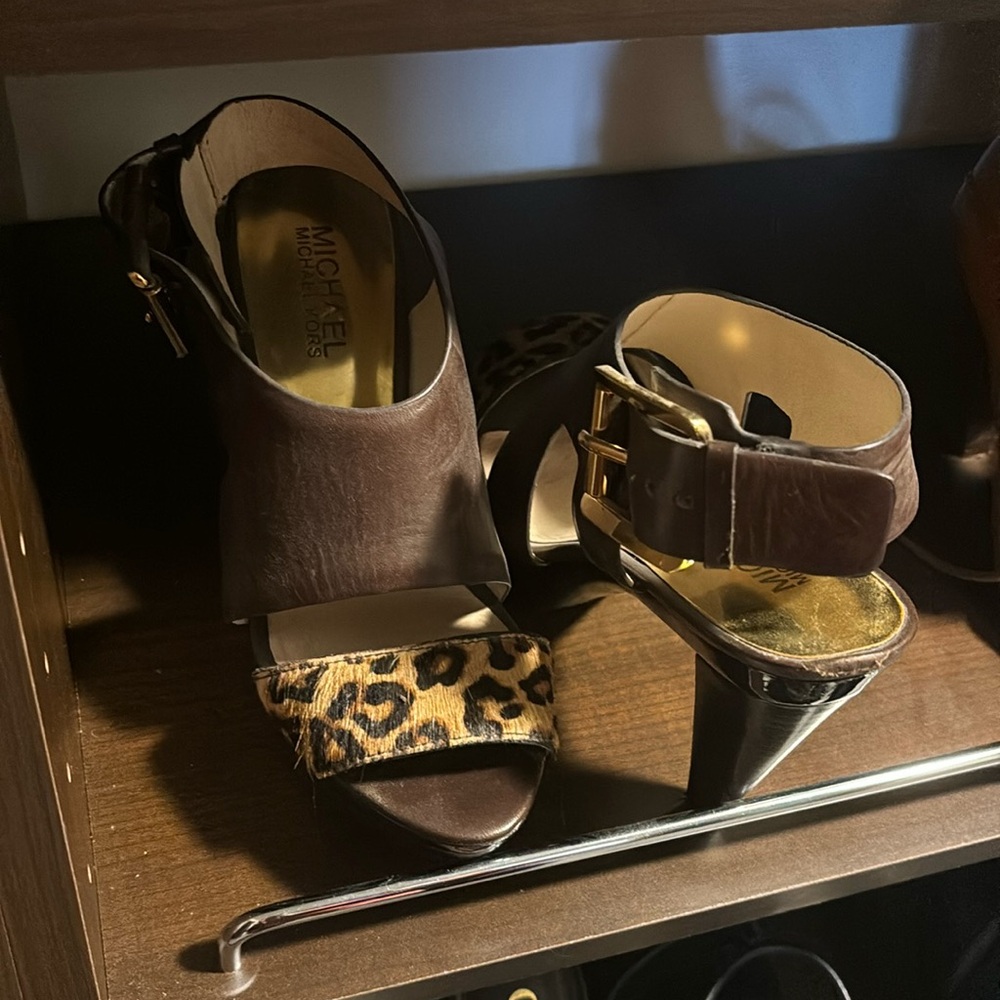 Michael Kors leopard heels